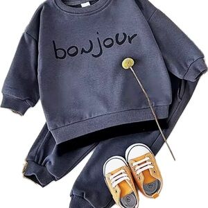 New baby Charcoal Joggers 9-12 months